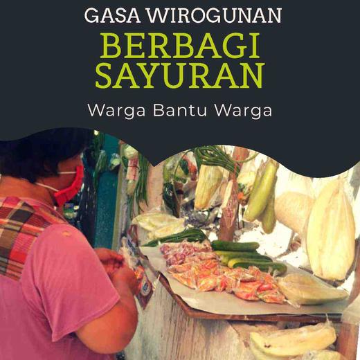 Berawal dari Guyonan Spontan, GASA Wirogunan, Berbagi Sayuran “Warga Bantu Warga”
