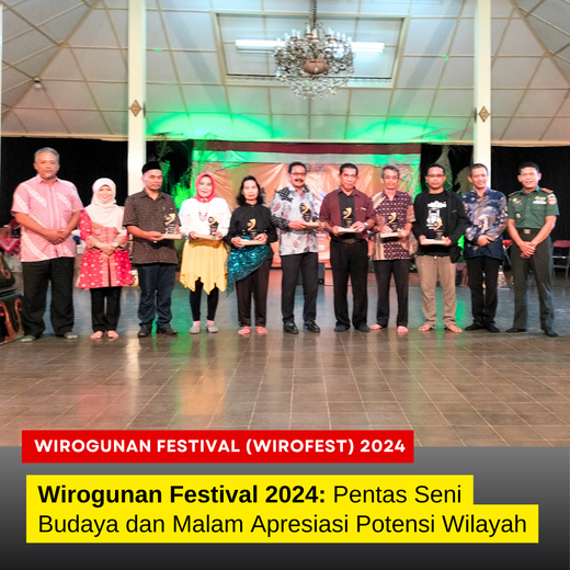 Wirogunan Festival 2024: Pentas Seni Budaya dan Malam Apresiasi Potensi Wilayah