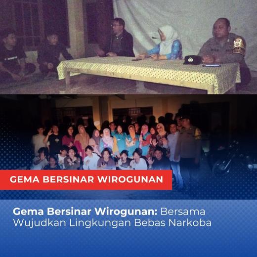 Gema Bersinar Wirogunan: Bersama Wujudkan Lingkungan Bebas Narkoba